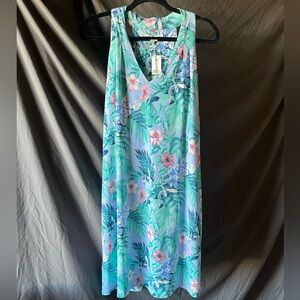 Tommy Bahama New With Tags! Women’s Large Carmela Hibiscus Haven Short Dress